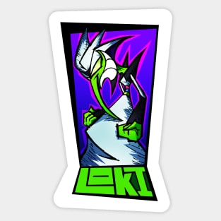 Loki Lowbrow Sinister Pumped Up Sticker